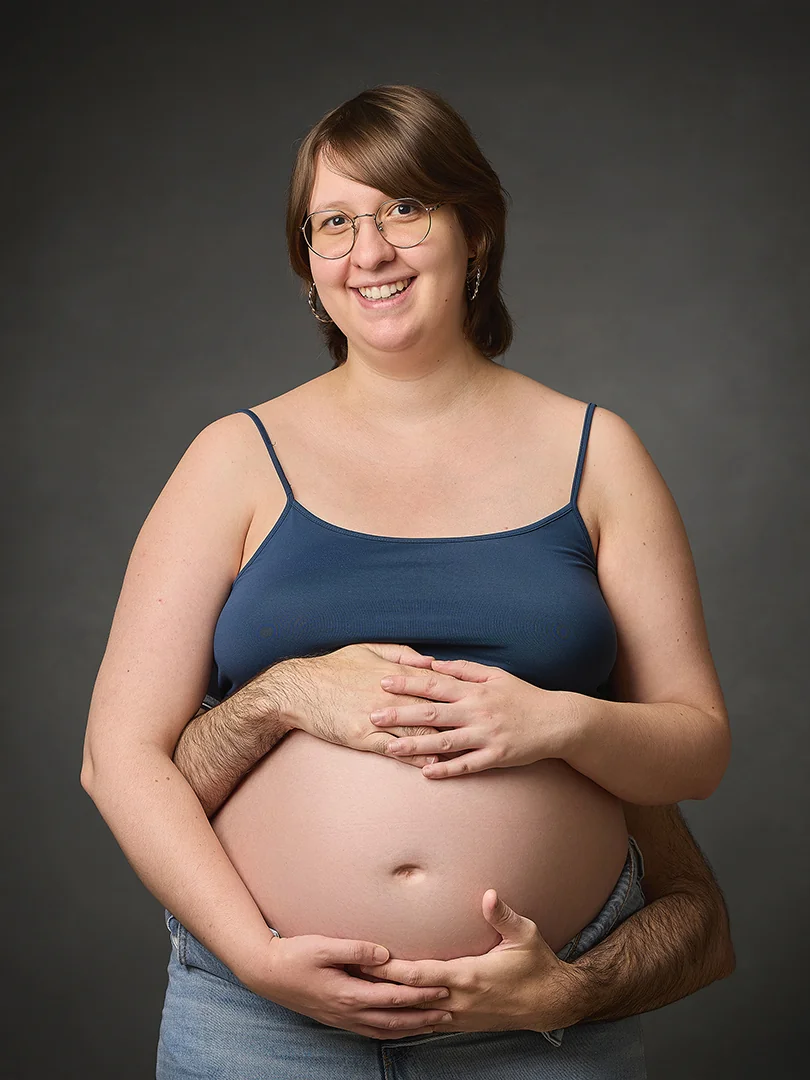 Portrait maternité Louanne — Photographe grossesse studio Dol-de-Bretagne, Ille-et-Vilaine